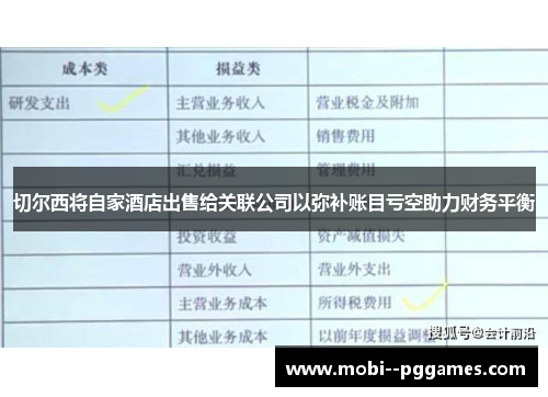 切尔西将自家酒店出售给关联公司以弥补账目亏空助力财务平衡